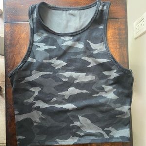 Athletic camp crop top